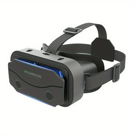 VR Headset: Mobile Virtual Reality 3D Glasses with Phone Lenses for iPhone & Android Smartphones - Premium VR Helmet, Immersive 3D Experience