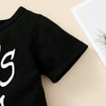 thumbnail image 6 of OLLUISNEO 9-12 Months Infant Baby Boys Clothes Baby Boy Short Sleeve Top + Shorts 2Pcs Outfits Set Black, 6 of 9