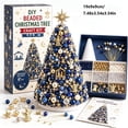 thumbnail image 3 of DIY Beaded Christmas Tree Craft Kit for Adults(Santa), 3D Crystal Bead Holiday Craft Set with Star Tree Topper, Christmas Beading Kits for Tabletop, Home Decor(D), 3 of 7