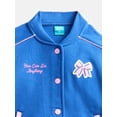 thumbnail image 2 of Wonder Nation Little Girls Bomber Jacket, Sizes 4-10, 2 of 3