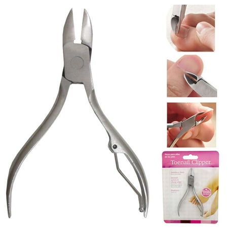 Pedicure Toenail Clippers - 1 Stainless Steel Toenail Clipper Cutter Pedicure Care Toe Nail Ingrown Manicure