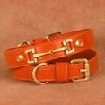 thumbnail image 2 of Pet Artist Luxury Dog Collars Soft Leather Adjustable for Small Medium Dogs French Bulldog, 2 of 7
