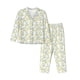 thumbnail image 1 of Fotbe Moon And Rabbit Conjunto de Pijama de Manga Larga para Mujer con Estampado, Ropa de Dormir de 2 Piezas, Conjunto de Casa Suave y Cómodo con Bolsillos-Large, 1 of 7