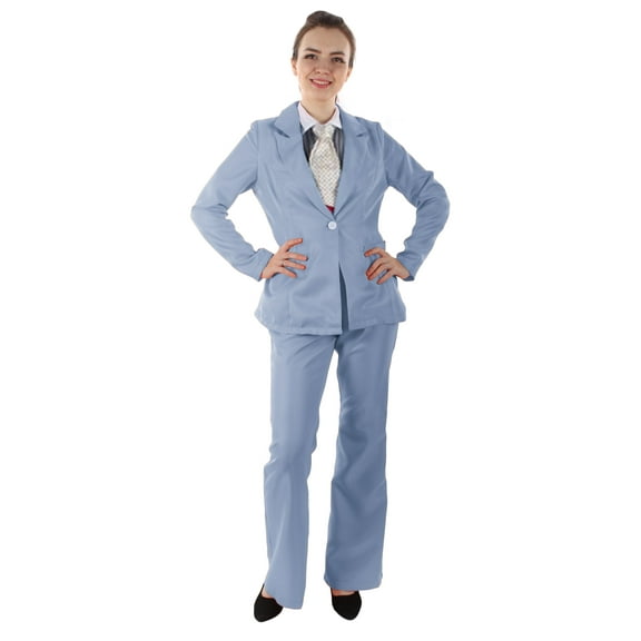 HPO Adult Women's EXCLUSIVE! Deluxe Animated Movie Anti-hero Party Suit Costume | Light Blue Color