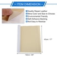 thumbnail image 4 of Parche de reparación de cuero autoadhesivo Unique Bargains Cinta de reparación de cuero para asientos de automóviles, sofás, sillones, molduras interiores Beige Amarillo 60" x 17", 4 of 7