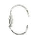 thumbnail image 1 of Pulsera Santa Muerte Lisa Esclava Plata Solida Ley 925 plateado Largo/Ancho: 20 cm x 4 mm, 1 of 4