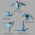 thumbnail image 3 of Estatua de Pájaros de Gaviota Náutica Escultura Artística de Artesanía de Resina Decoraciones Colgantes Decoración de Pared Del H Baoblaze Colgante 3D Gaviota voladora, 3 of 8