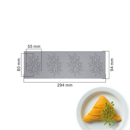

Bakeware Chocolate Stencil 3D Leaves Baking Tool Silicone Mould Cake Decorating Border Cake Lace Mold Fondant Mold STYLE A