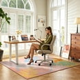 thumbnail image 4 of Modern Abstract Indoor Area Rug, Pastel Floral Geometric Rug for Living Room Bedroom Patio,4'x6',Pink, 4 of 7