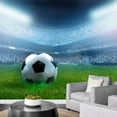 thumbnail image 3 of wall26 - Close Up of a Football Ball on a Full Stadium - Removable Wall Mural | Self-Adhesive Large Wallpaper - 100x144 inches, 3 of 6