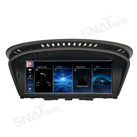 SNATEEN 10.25/12.3 inch Linux Carplay Screen/Radio/Multimedia Player for BMW 3 Series E90 E91 E92 E93 2005-2011 Universal Car Navigation/GPS Upgrade Headunit Display 1080P Touch Screen Replace System