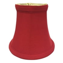 Royal Designs, Inc. True Bell Clip On Chandelier Shade CS-201RED-6, Red, 3 x 5 x 4.5, Pack of 6