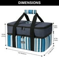 thumbnail image 5 of Casserole Carrier, Expandable Insulated Casserole Carriers for Hot or Cold Food, Lasagna Lugger for Parties, Fits 9" x 13" Baking Dish, stripe, 5 of 7