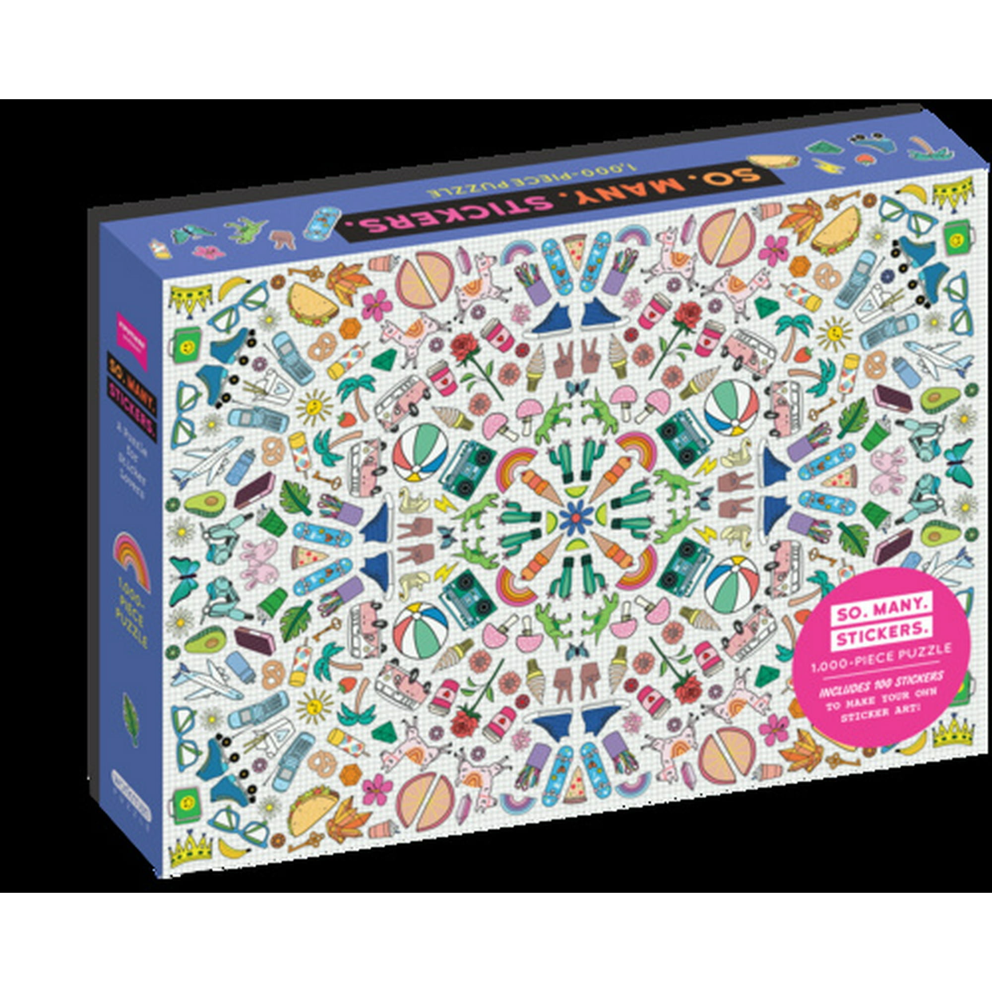So. Many. Stickers. 1,000-Piece Puzzle: A Puzzle for Sticker Lovers:  Includes 100 Stickers to Make Your Own Sticker Art | Walmart Canada