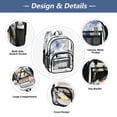 thumbnail image 5 of PVC Transparent Backpacks Clear Backpack for Travel and Outings Watercolor Vintage Planes, 5 of 7