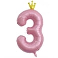 thumbnail image 5 of Big Pink Number Balloons Self-Sealing Decorative Balloons Non-harm Decorative Balloons for Brithday Party Supply, 5 of 5
