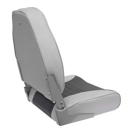 Wise Gray/Charcoal Folding High Back Boat Seat