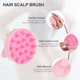 thumbnail image 3 of Masajeador de cuero cabelludo Unique Bargains Cuidado del cabello Cepillo de cuero cabelludo Cepillo de ducha Masajeador de cabello para limpieza profunda Rosa, 3 of 7