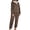 14-Leopard Print, variant on MINTREUS Women's Fluffy Pajamas Set Coral Fleece Pullover Pants Plush Sleepwear 2 Piece Pjs Set Warm Loungewear