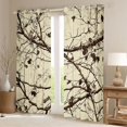 thumbnail image 2 of Feelyou Branches Plant Curtains Pack of 2 (42x84 Each), Leaves Men Curtains Blackout, 2 of 6
