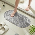 thumbnail image 5 of feimajia 12.99"x25.59" Non Slide Bathtub Mat with Suction Cups and Drains Holes Bath Mat for Tub Shower Easy Dry, 5 of 6