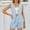 Blue, variant on Bzhegqhd Women's Summer Two-piece Checkered Printed Casual Set with Matching Shorts Linen and Shorts
