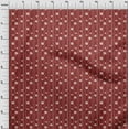 thumbnail image 3 of oneOone Cotton Poplin Maroon Fabric Merry Christmas Dress Material Fabric Print Fabric By The Yard 56 Inch Wide, 3 of 4