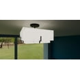 thumbnail image 5 of Quoizel Renzo 2-Light Matte Black Semi-Flush Mount, 5 of 10