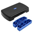 thumbnail image 4 of Yes4All 18.9" Aerobic Exercise Step Platform with 2 Risers, Adjustable Height Workout Stepper 3" 5.1" for Home Gym - Black/Blue, 4 of 5