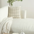thumbnail image 4 of Nourison Life Styles Woven Lines And Dots Lt Grey Decorative Throw Pillow , 18"X18", 4 of 5