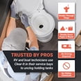 thumbnail image 4 of Unique Clear-It RV Toilet & Black Tank Unclogger Liquid, Breaks Through Pyramid Plugs & Clogged Pipes, RV Tank Cleaner, 32 oz, 4 of 8