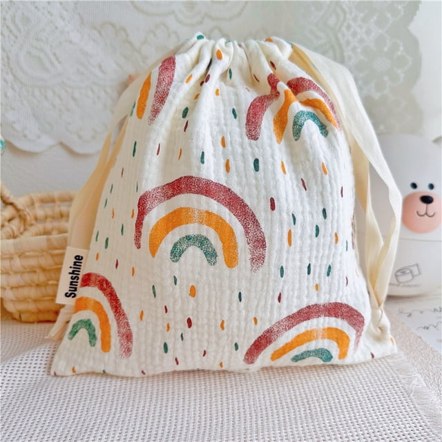 Paquete de gasa de algodón Bolsillo para el hogar Bolsa de almacenamiento de viaje Bolsa de almacenamiento de artículos diversos Bolsa de algodón