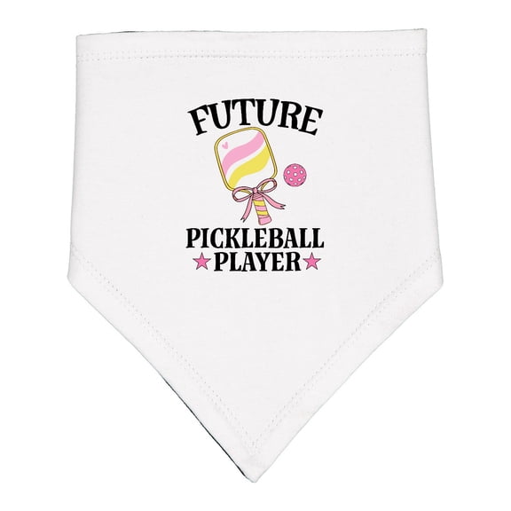 Inktastic Future Pickleball Player Girls Baby Bandana Bib