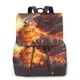 thumbnail image 1 of Disketp Western Fire Cowboy Mochila de Cuero para Mujer, Bolso de Espalda Antirrobo con Estilo para Viaje, Trabajo y Uso Diario, 1 of 4