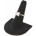thumbnail image 2 of Plymor Black Velvet Ring Finger Display, Single on U-Shaped Base, 2" W x 2" D x 2" H (Pack of 12), 2 of 3