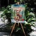 thumbnail image 4 of Merry Christmas Santa Reindeer Antlers Yorkshire Terrier Sleigh Xmas Winter Holiday Vertical Matte Canvas Poster Yorkie Dog Lover Gifts Wall Art Home Decor - 00023, 4 of 5