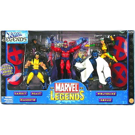 Marvel Legends Gambit, Beast, Magneto, Wolverine & Rogue Action Figure 5-Pack