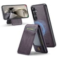 thumbnail image 2 of Compatible with Magsafe Magnetic 2 in 1 Detachable Wallet Case with Card Holder for Samsung Galaxy S24 Plus, for Women Men, PU Leather Flip Kickstand Credit Slots for Samsung Galaxy S24 Plus, Purple, 2 of 10
