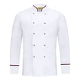 thumbnail image 5 of GrmtClth Chef Coats for Men Double-Breasted Bakery Cook Coat Long Sleeve Cozy Comfy Work Uniform White XL, 5 of 6