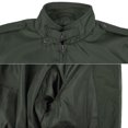 thumbnail image 3 of Men's Athletic Lightweight Water Resistant Slim Fit Racer Jacket (Olive, 2XL), 3 of 4