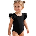 thumbnail image 5 of Girls' Backless Bowknot Bikini Swimsuit Two-Piece Set with Snap Closure for Beach Pool and Play, 5 of 9