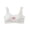 White, variant on Bxsruta Girls 12-18 Years Wirefree Padded Training Bra Stretchy Polyester Spandex Blend Built-in Breast Pads Sports Bra Daily Wear