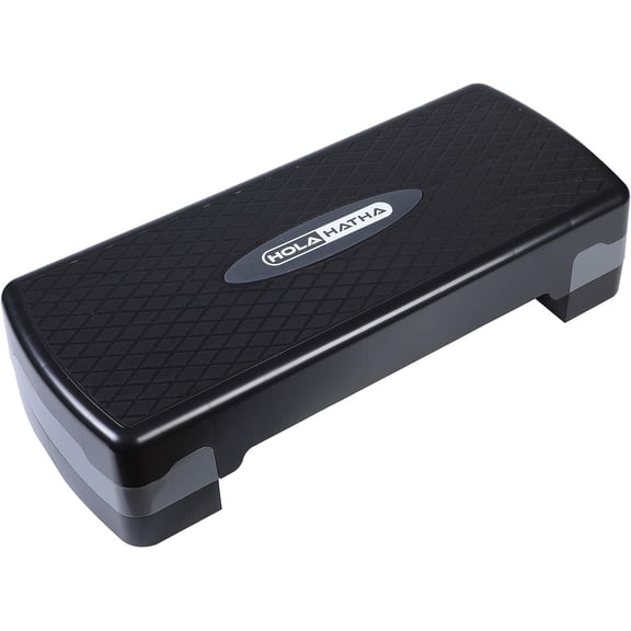Compact Portable Aerobic Step Platform Exercise Fitness Equipment, Cardio Stepper with Adjustable Height for Home Gym