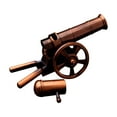 thumbnail image 5 of Vintage Solid,Brass Field Cannon Great Display- K4G3, 5 of 7