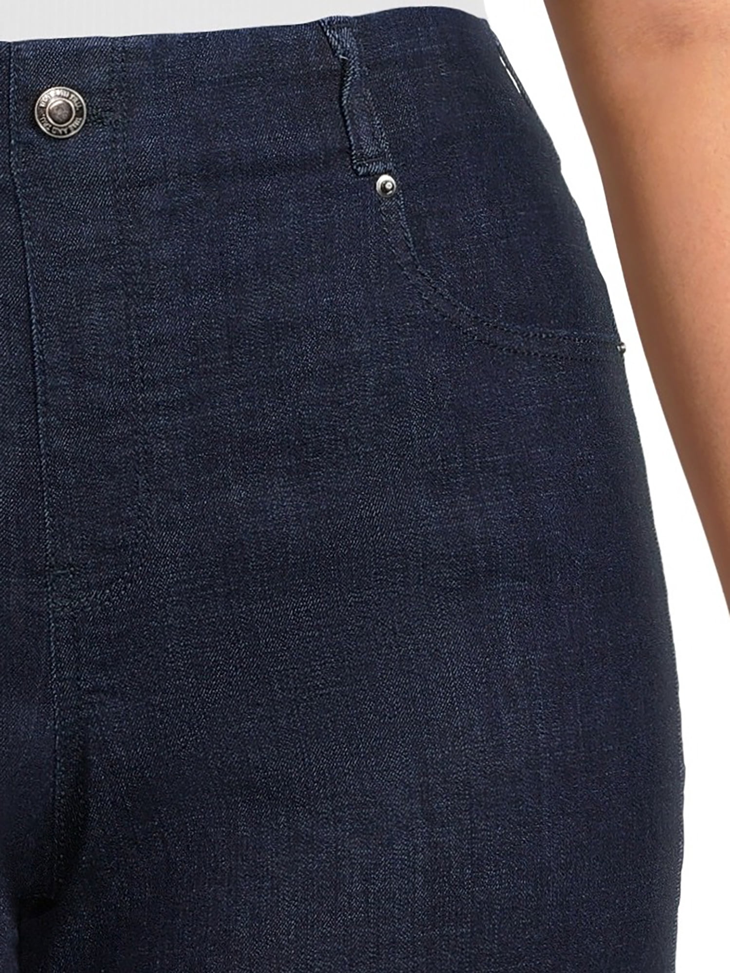 Time and Tru Women's Pull-On Denim Shorts, 5" Inseam, Sizes XS-XXL