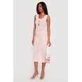 thumbnail image 2 of Women's Sleeveless Crochet Midi Dress with Bows, 2 of 3