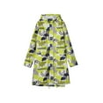 thumbnail image 1 of serony Women Stylish Long Raincoat Breathable Waterproof Rain Jacket Portable Rainwear Coat Suit Clothes for Camping Cycling Yellow Clouds XXL, 1 of 6