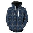 thumbnail image 1 of Sudadera con capucha y cremallera para hombre, con estampado geométrico abstracto, unisex, para adolescentes, estilo Harajuku, estilo hip hop, informal, de manga larga, 1 of 6