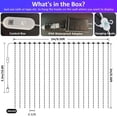 thumbnail image 2 of HOMEYA Smart 400LED Curtain Lights Color Changing RGB for Party Patio Garden Xmas Decor, 2 of 11