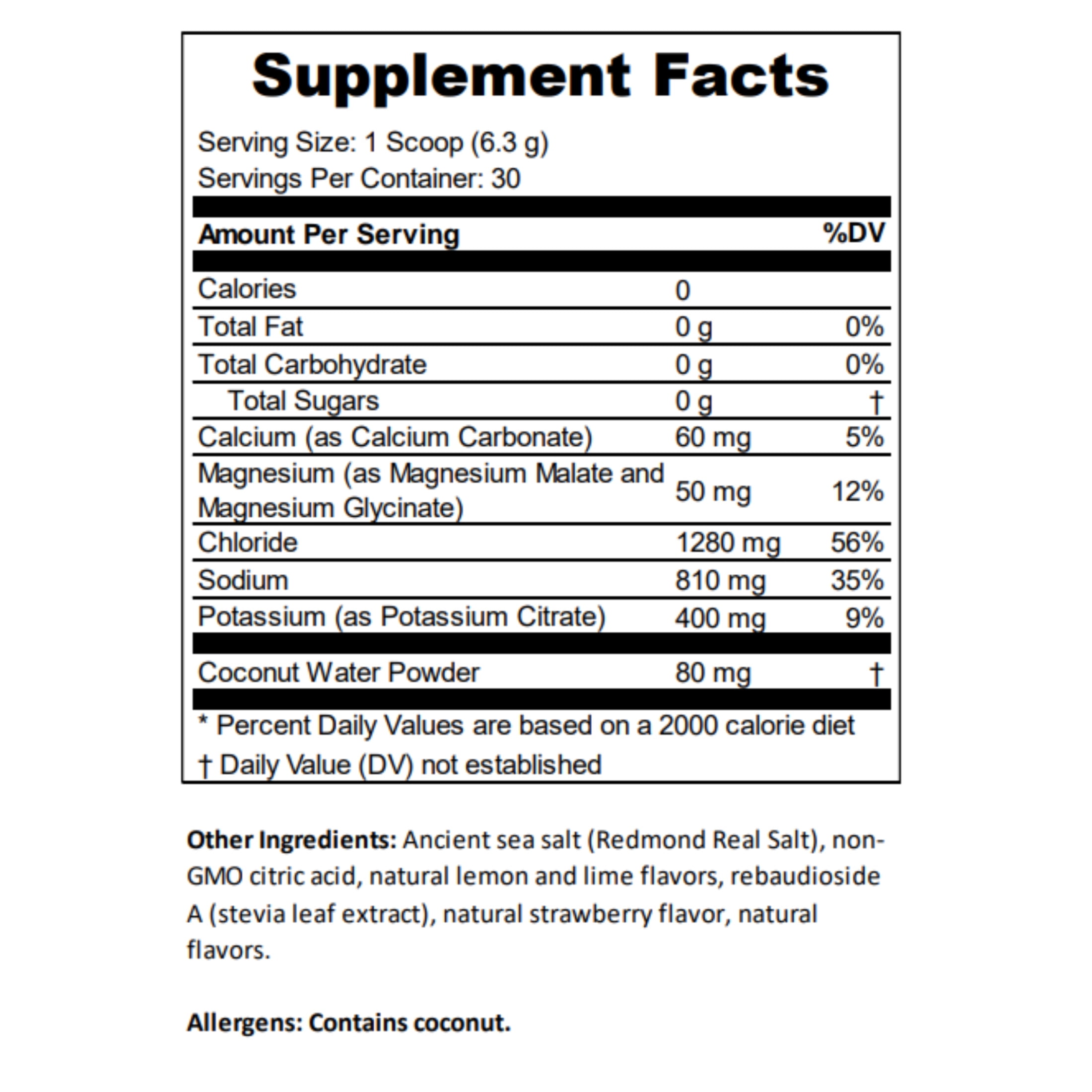 Redmond Re-Lyte Electrolyte Drink Mix, Strawberry Lemonade-6.88 oz